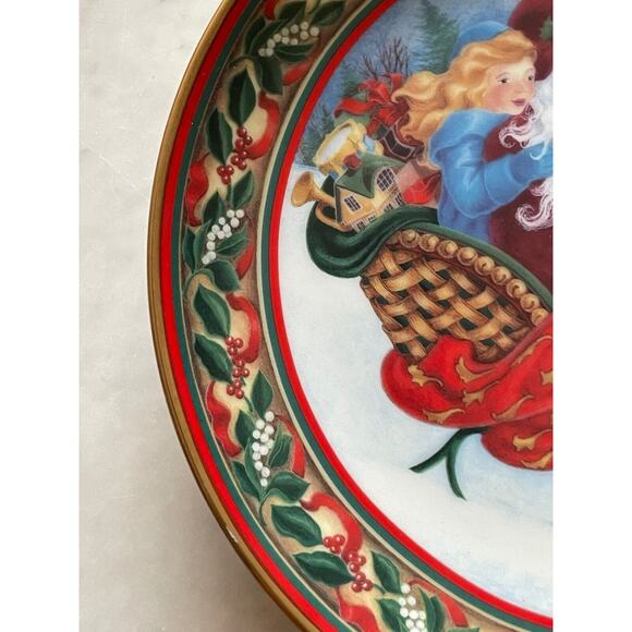 Vintage The Princess House The Sleigh Ride Holiday Decorative Plate Christmas - Picture 3 of 4
